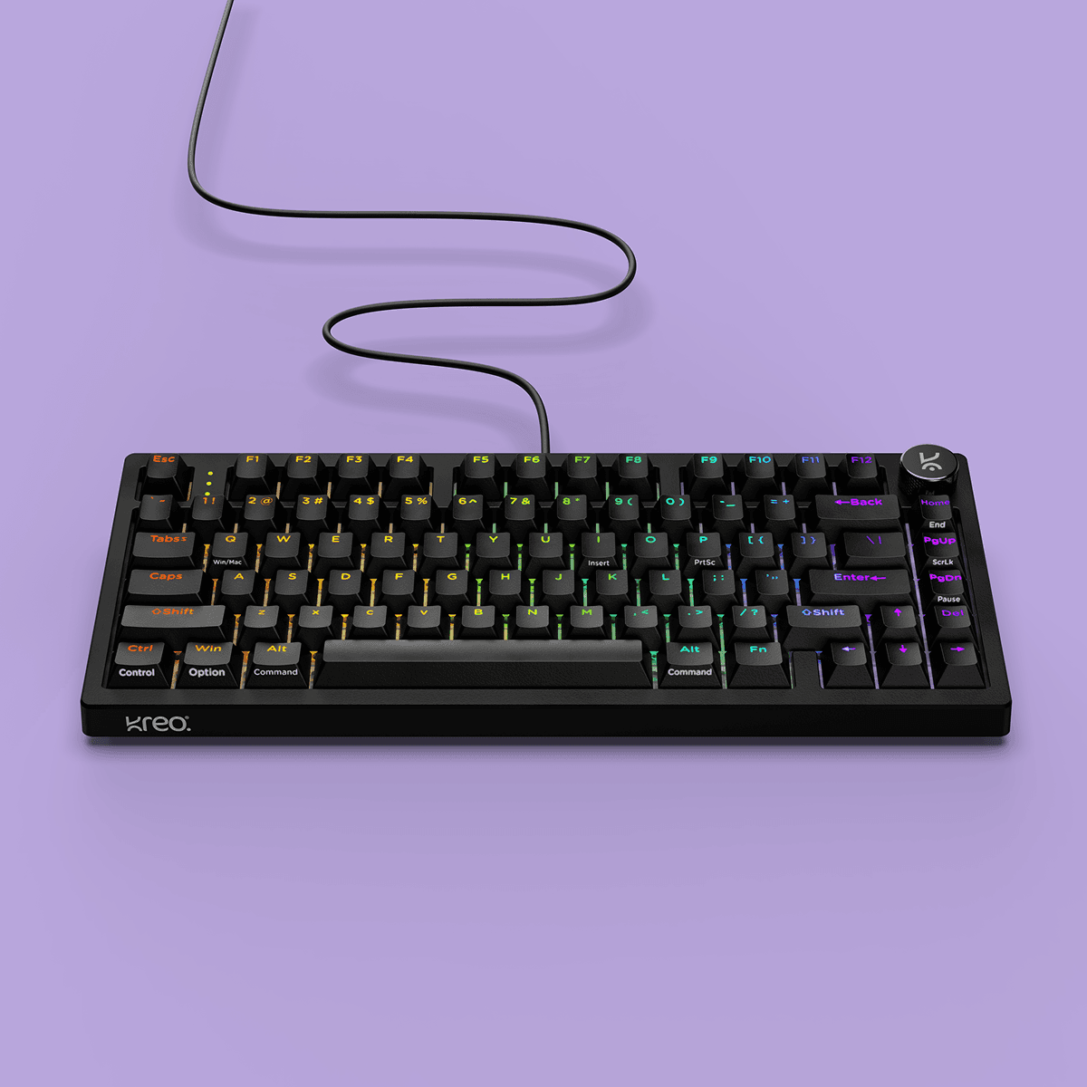 Hive75 V2 All Black Wired Mechanical Gaming Keyboard