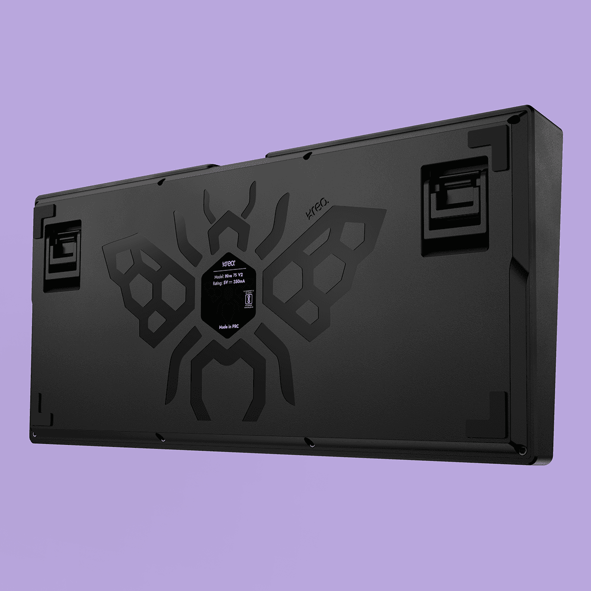 Hive75 V2 Black Purple Wired Mechanical Gaming Keyboard