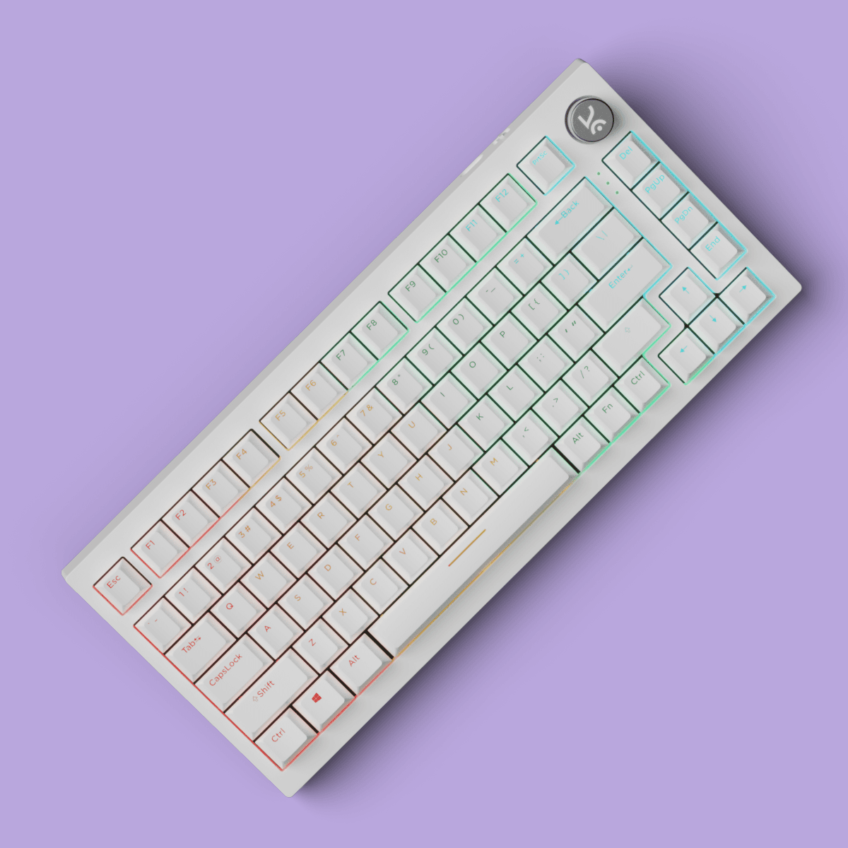 Swarm X All White Wireless Gaming Keyboard