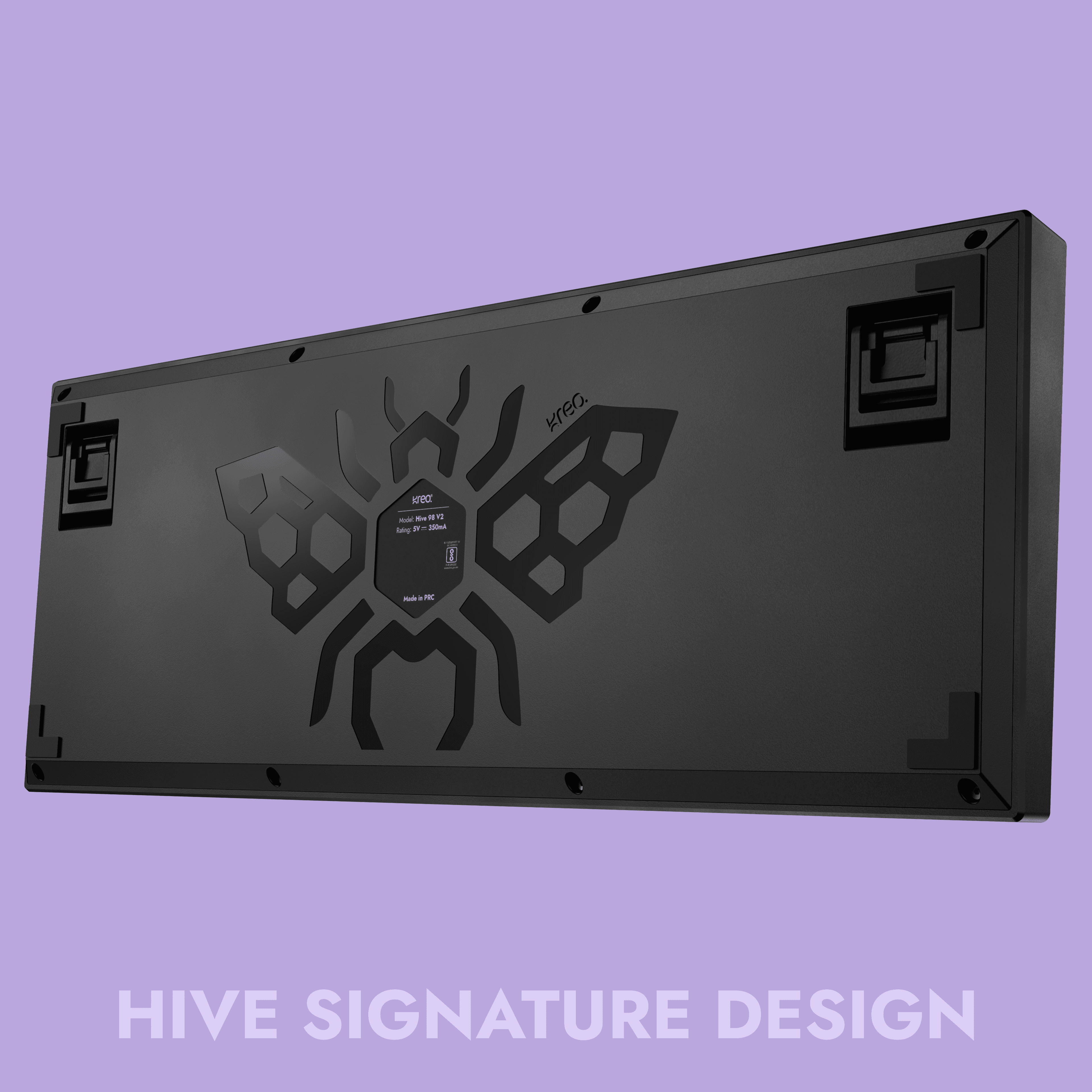 Hive98 V2 Black Purple Wired Mechanical Gaming Keyboard
