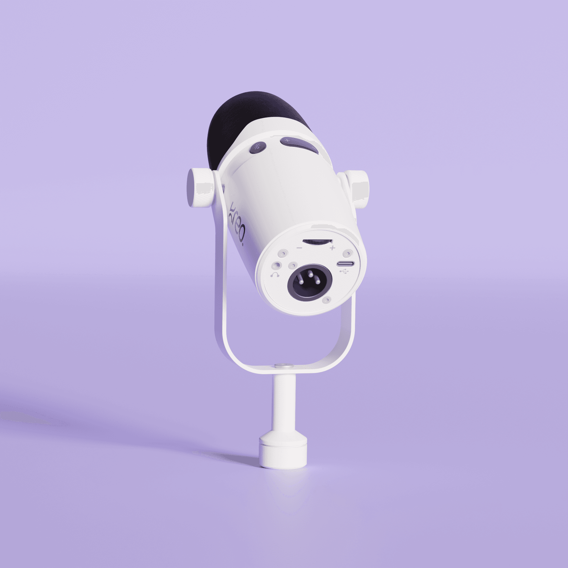 Kast White Dynamic Microphone Kreo
