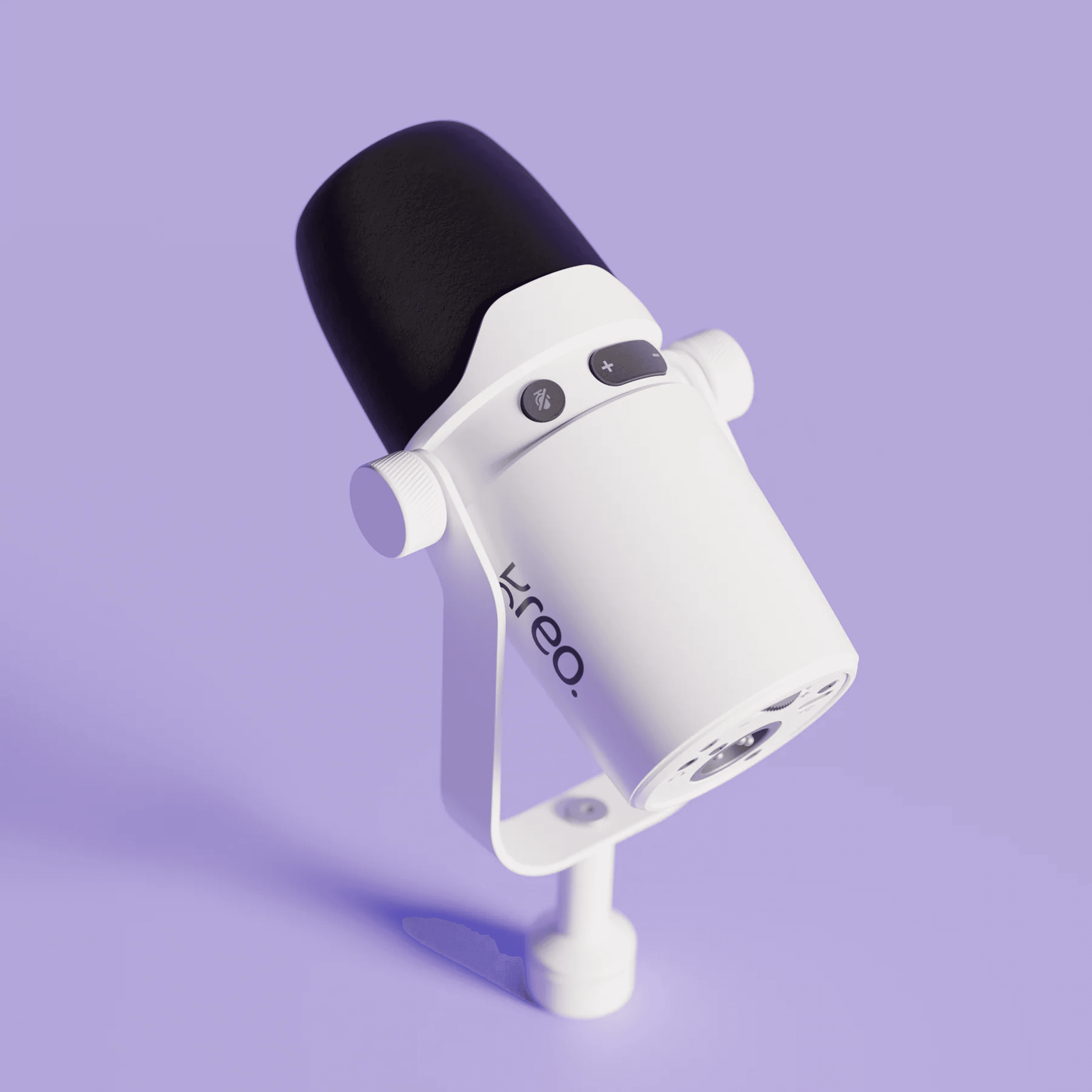 Kast White Dynamic Microphone