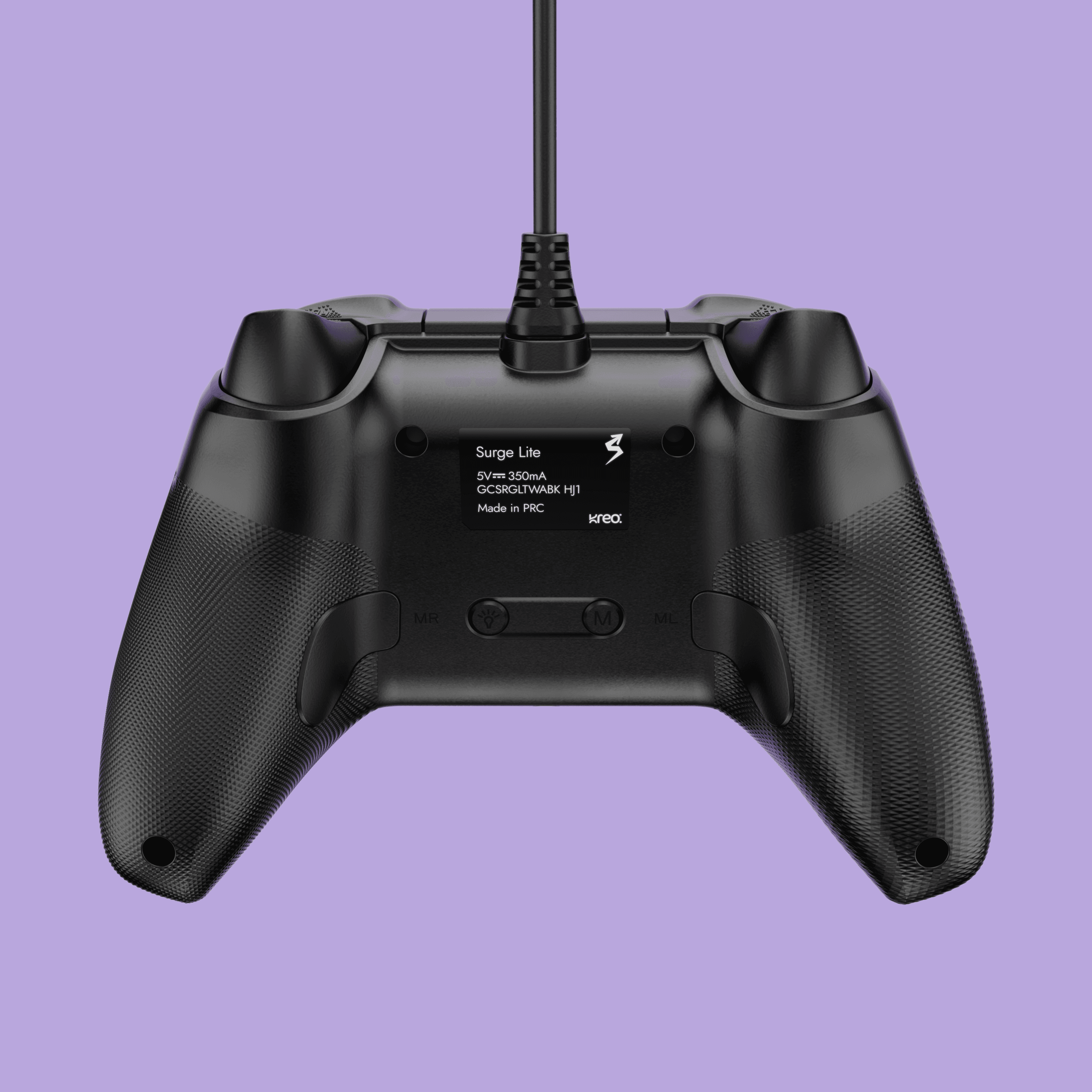 Surge Lite Black Premium RGB Wired Gaming Controller