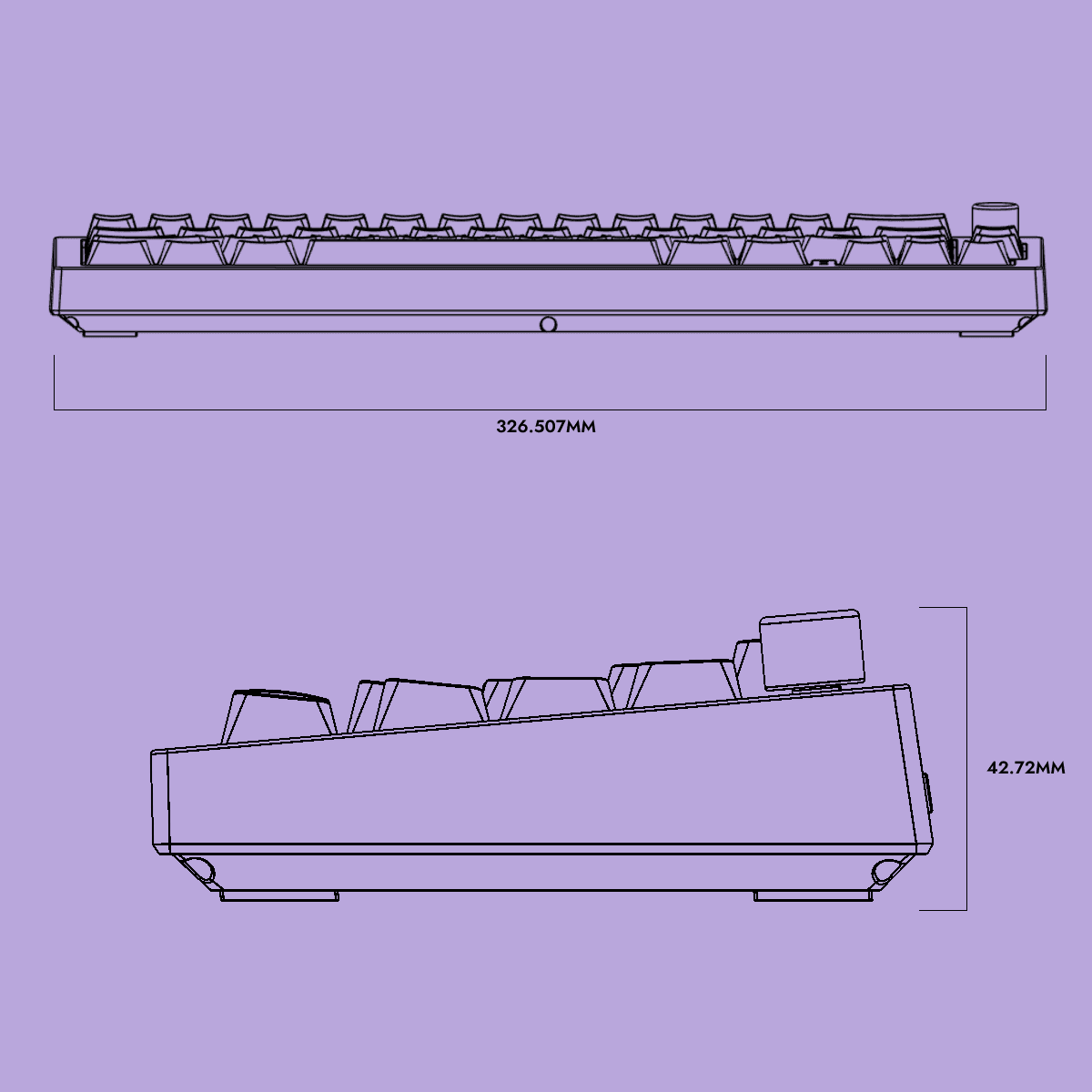 Swarm65 Gradient Edition Wireless Mechanical Gaming Keyboard