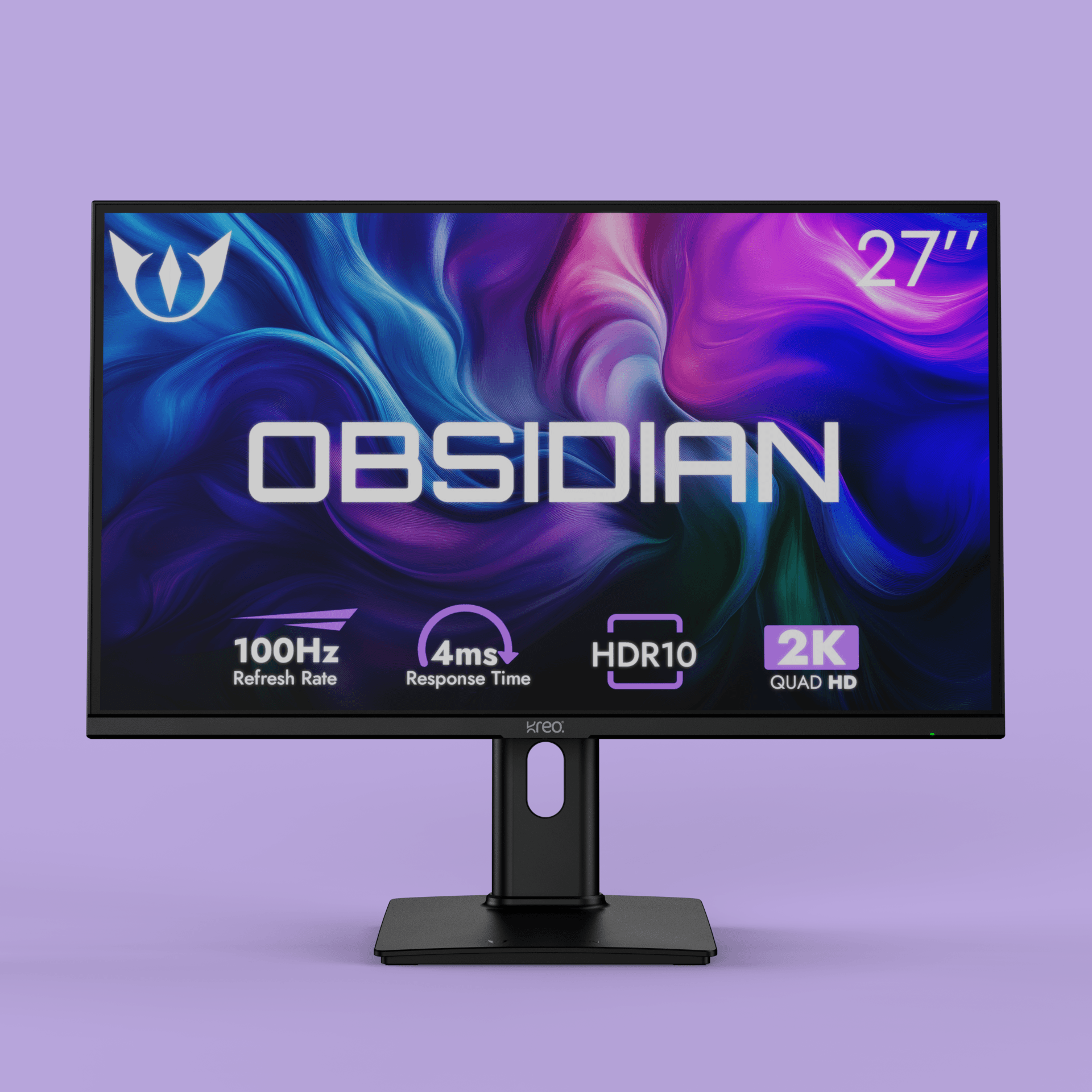Obsidian 27" 100Hz 2K 1440p QHD IPS Monitor