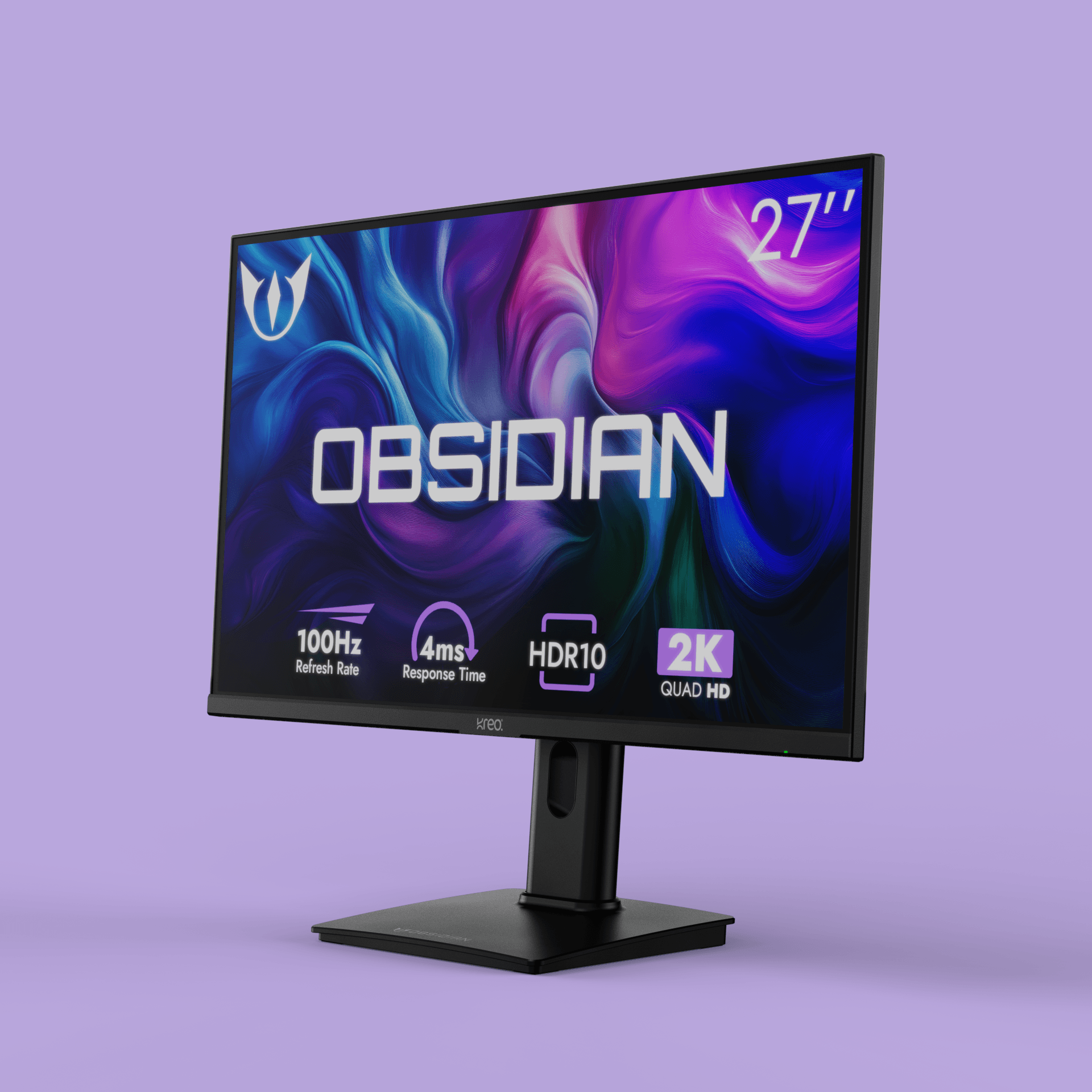 Obsidian 27" 100Hz 2K 1440p QHD IPS Monitor