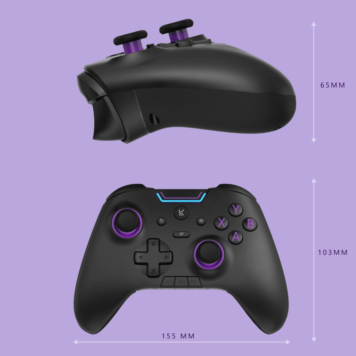 SurgeXB Black Wireless PC Gaming Controller